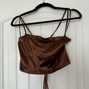 H&M Silk Crop Top